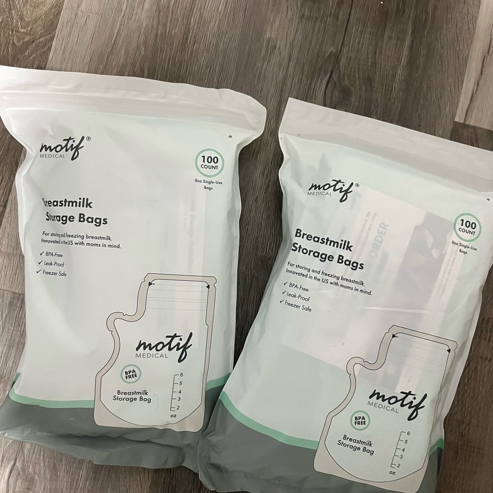 200 milk storage bags never opened